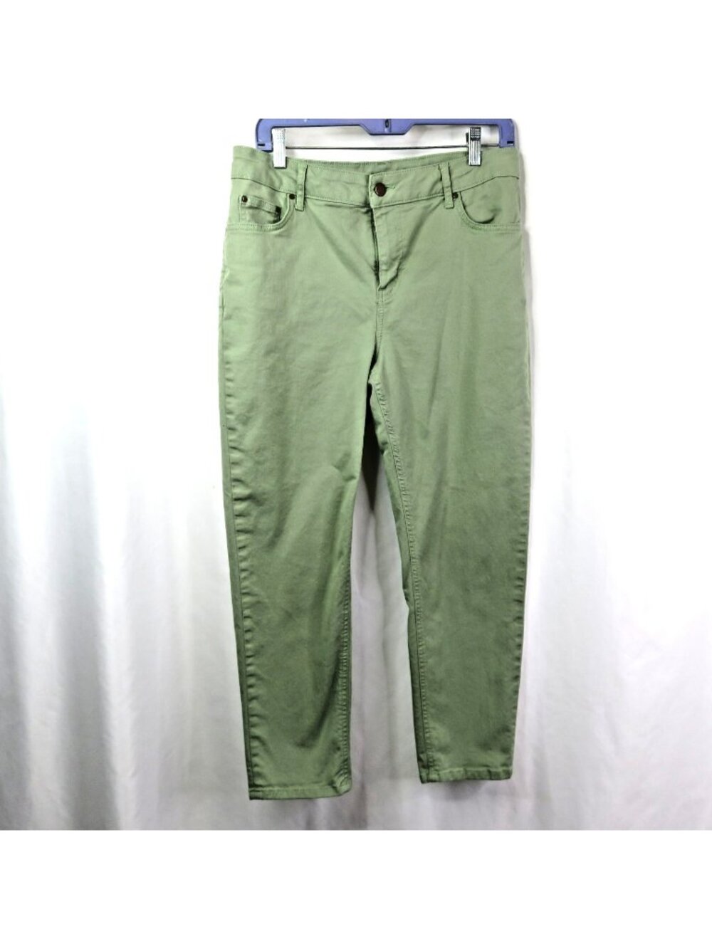 Boden Slim Straight Jeans Green 10 R Denim 31 x 25.5